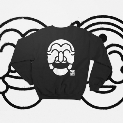 HAHOE-TAL (MAN GRAPHIC) CREWNECK_BLACK