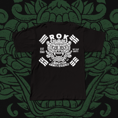 ROK LIBERATION ARMY TEE_BLACK & WHITE